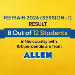 JEE Main 2026 Result 812 India Toppers from ALLEN Classroom