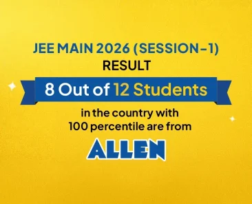 JEE Main 2026 Result 812 India Toppers from ALLEN Classroom