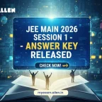 JEE Main 2026 Session 1 Final Answer Key Released
