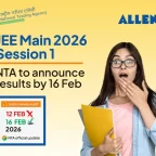 JEE Main 2026 Session 1-NTA to announce results by 16 Feb