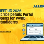 NEET UG 2026 Scribe Details Portal Opens for PwBD Candidates